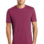 District Mens Perfect Weight Short Sleeve Crewneck T-Shirt - Heather Loganberry Pink
