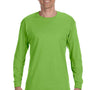 Jerzees Mens Dri-Power Moisture Wicking Long Sleeve Crewneck T-Shirt - Kiwi Green