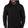 Threadfast Apparel Mens Ultimate Fleece Hooded Sweatshirt Hoodie - Black