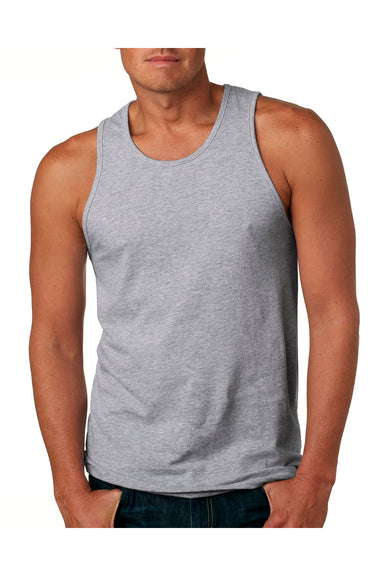 Next Level 3633 Mens Tank Top Heather Grey Front