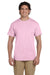 Fruit Of The Loom 3931 Mens HD Jersey Short Sleeve Crewneck T-Shirt Classic Pink Front