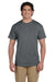 Fruit Of The Loom 3931 Mens HD Jersey Short Sleeve Crewneck T-Shirt Charcoal Grey Front