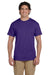 Fruit Of The Loom 3931 Mens HD Jersey Short Sleeve Crewneck T-Shirt Purple Front