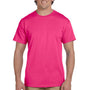 Fruit Of The Loom Mens HD Jersey Short Sleeve Crewneck T-Shirt - Cyber Pink