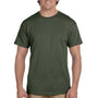Fruit Of The Loom Mens HD Jersey Short Sleeve Crewneck T-Shirt - Military Green