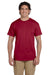 Fruit Of The Loom 3931 Mens HD Jersey Short Sleeve Crewneck T-Shirt Cardinal Red Front
