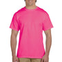 Fruit Of The Loom Mens HD Jersey Short Sleeve Crewneck T-Shirt - Heather Retro Pink