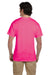 Fruit Of The Loom 3931 Mens HD Jersey Short Sleeve Crewneck T-Shirt Heather Pink Back