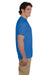 Fruit Of The Loom 3931 Mens HD Jersey Short Sleeve Crewneck T-Shirt Heather Royal Blue Side