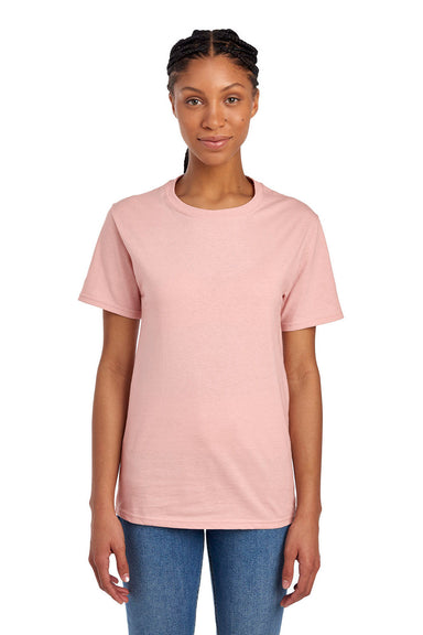 Fruit Of The Loom 3930/3931/3930R Mens HD Jersey Short Sleeve Crewneck T-Shirt Blush Pink Front