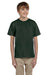 Fruit Of The Loom 3931B Youth HD Jersey Short Sleeve Crewneck T-Shirt Forest Green Front