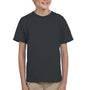 Fruit Of The Loom Youth HD Jersey Short Sleeve Crewneck T-Shirt - Heather Black