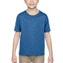 Fruit Of The Loom Youth HD Jersey Short Sleeve Crewneck T-Shirt - Heather Retro Royal Blue