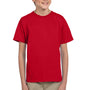 Fruit Of The Loom Youth HD Jersey Short Sleeve Crewneck T-Shirt - Fiery Red