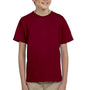 Fruit Of The Loom Youth HD Jersey Short Sleeve Crewneck T-Shirt - Maroon