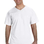 Fruit Of The Loom Mens HD Jersey Short Sleeve V-Neck T-Shirt - White