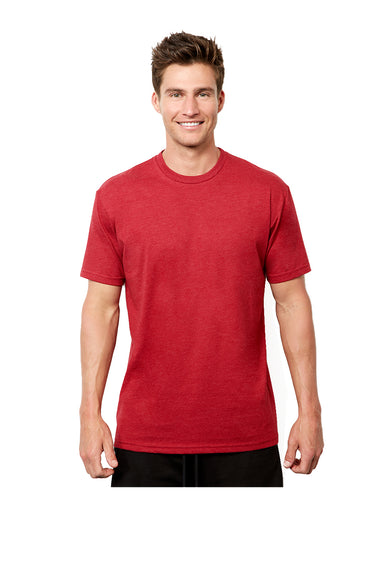 Next Level 4210 Mens Eco Performance Short Sleeve Crewneck T-Shirt Heather Red Front