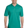 Jerzees Mens SpotShield Stain Resistant Short Sleeve Polo Shirt - Jade Green