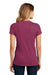 District DM104L Womens Perfect Weight Short Sleeve Crewneck T-Shirt Heather Loganberry Pink Back