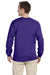 Fruit Of The Loom 4930 Mens HD Jersey Long Sleeve Crewneck T-Shirt Purple Back