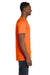 Hanes 4980 Mens Nano-T Short Sleeve Crewneck T-Shirt Orange Side