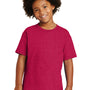 Gildan Youth Short Sleeve Crewneck T-Shirt - Heather Red