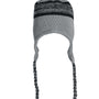 J America Mens Backcountry Knit Pom Beanie - Grey/Black