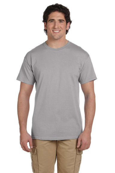 Hanes 5170 Mens EcoSmart Short Sleeve Crewneck T-Shirt Oxford Grey Front