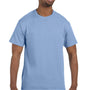 Hanes Mens ComfortSoft Short Sleeve Crewneck T-Shirt - Light Blue