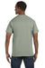 Hanes 5250T Mens ComfortSoft Short Sleeve Crewneck T-Shirt Stonewashed Green Back