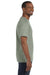 Hanes 5250T Mens ComfortSoft Short Sleeve Crewneck T-Shirt Stonewashed Green Side
