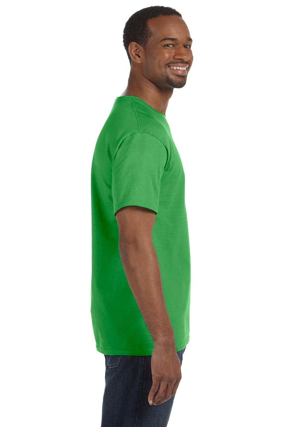 Hanes 5250T Mens ComfortSoft Short Sleeve Crewneck T-Shirt Shamrock Green Side