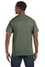 Hanes 5250T Mens ComfortSoft Short Sleeve Crewneck T-Shirt Fatigue Green Back
