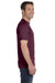 Hanes 5280 Mens ComfortSoft Short Sleeve Crewneck T-Shirt Maroon Side