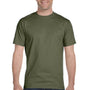 Hanes Mens ComfortSoft Short Sleeve Crewneck T-Shirt - Fatigue Green