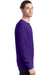 Hanes 5286 Mens ComfortSoft Long Sleeve Crewneck T-Shirt Athletic Purple SIde