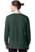 Hanes 5286 Mens ComfortSoft Long Sleeve Crewneck T-Shirt Athletic Dark Green Back