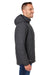 Dri Duck 5323DD Mens Quantum Puffer Full Zip Hooded Jacket Graphite Grey Side