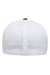 Flexfit 5511UP Mens Unipanel Flexfit Hat Charcoal Grey/White Back