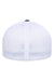 Flexfit 5511UP Mens Unipanel Flexfit Hat Navy Blue Melange/White Back
