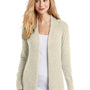 Port Authority Womens Long Sleeve Cardigan Sweater - Biscuit