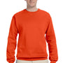 Jerzees Mens NuBlend Fleece Crewneck Sweatshirt - Burnt Orange