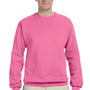 Jerzees Mens NuBlend Fleece Crewneck Sweatshirt - Neon Pink