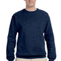 Jerzees Mens NuBlend Fleece Crewneck Sweatshirt - Vintage Heather Navy Blue
