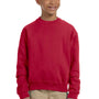 Jerzees Youth NuBlend Fleece Crewneck Sweatshirt - True Red