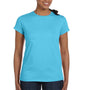 Hanes Womens ComfortSoft Short Sleeve Crewneck T-Shirt - Blue Horizon - Closeout