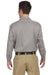 Dickies 574 Mens Moisture Wicking Long Sleeve Button Down Shirt w/ Double Pockets Silver Grey Back