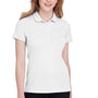 Puma Womens Fusion Performance Moisture Wicking Short Sleeve Polo Shirt - Bright White