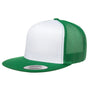Yupoong Mens Adjustable Trucker Hat - Kelly Green/White