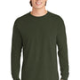 Comfort Colors Mens Long Sleeve Crewneck T-Shirt - Hemp Green